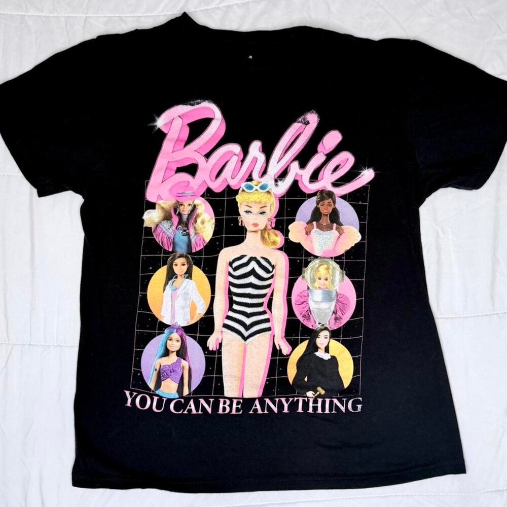Barbie You‎ Can Be Anything Women's Medium Tshirt - Black - Used - MSRP $36